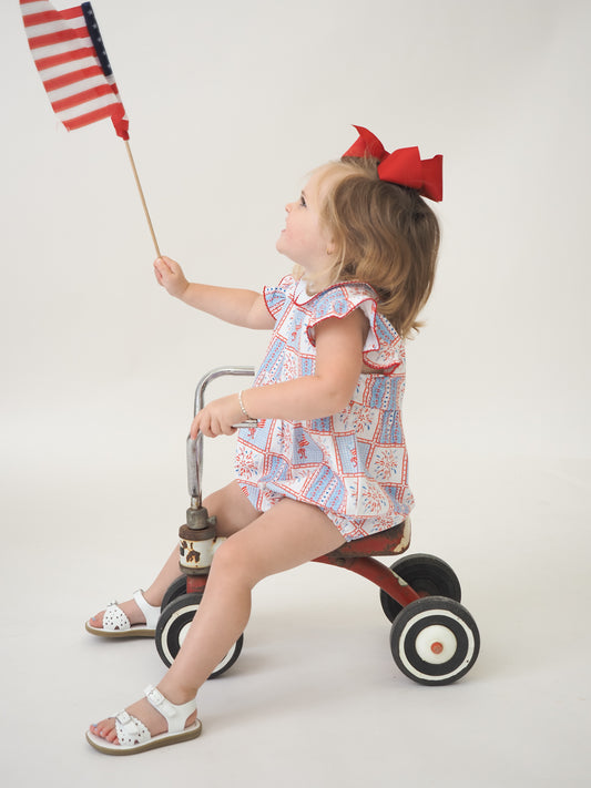 Penelope Prep Bubble | Patriotic Patchwork