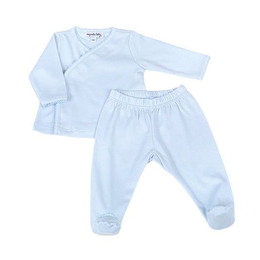 Footed Pant Set | Blue