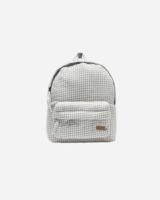 MINI BACKPACK || BLUE GINGHAM