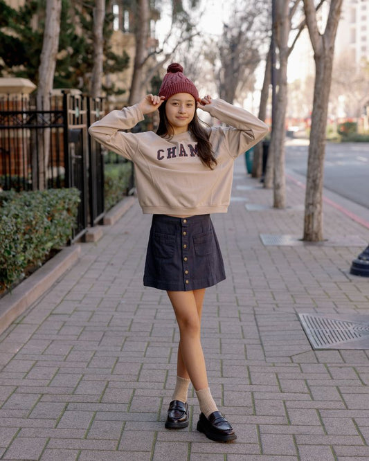DENVER MINI SKIRT || NAVY WOMENS