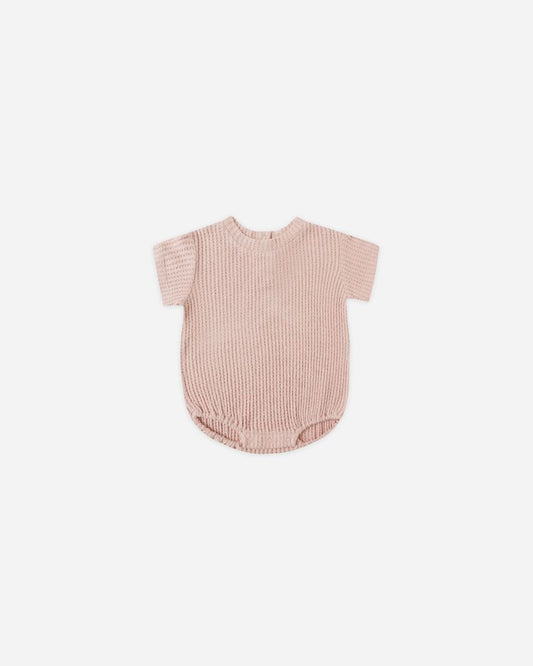 RELAXED BUBBLE ROMPER || ROSE