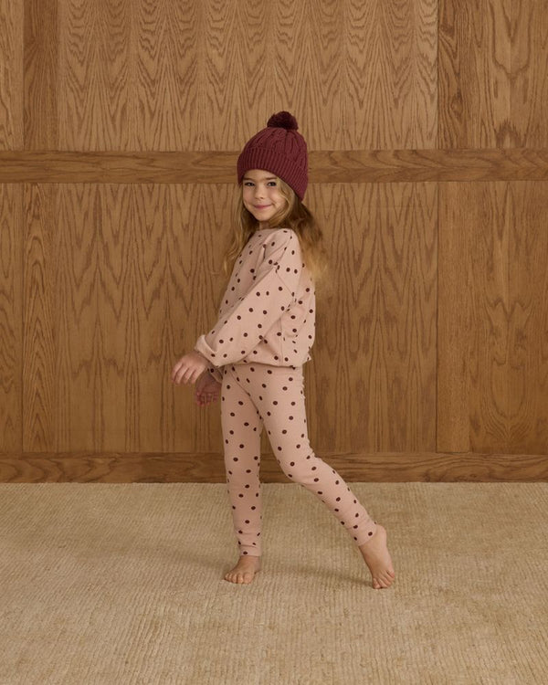 SPONGEY KNIT SET || POLKA DOT