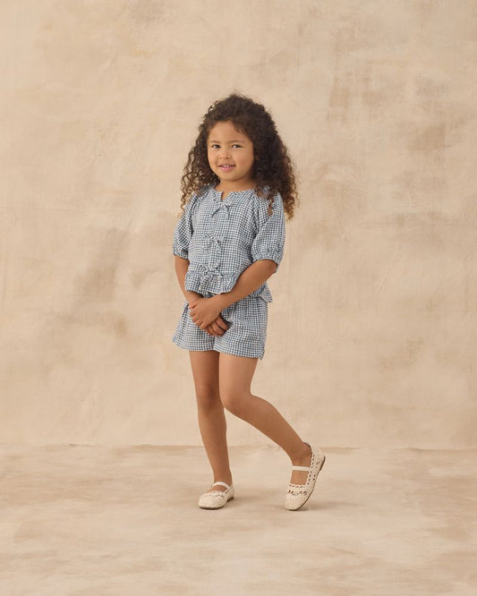 JUNIPER SET | MARINE GINGHAM