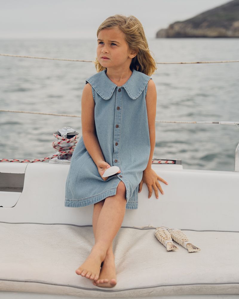 ADRIA DRESS | WASHED BLUE