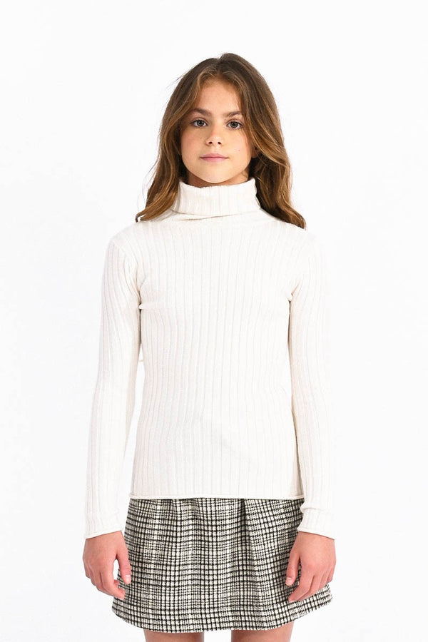 Ribbed Turtleneck Sweater |Off White