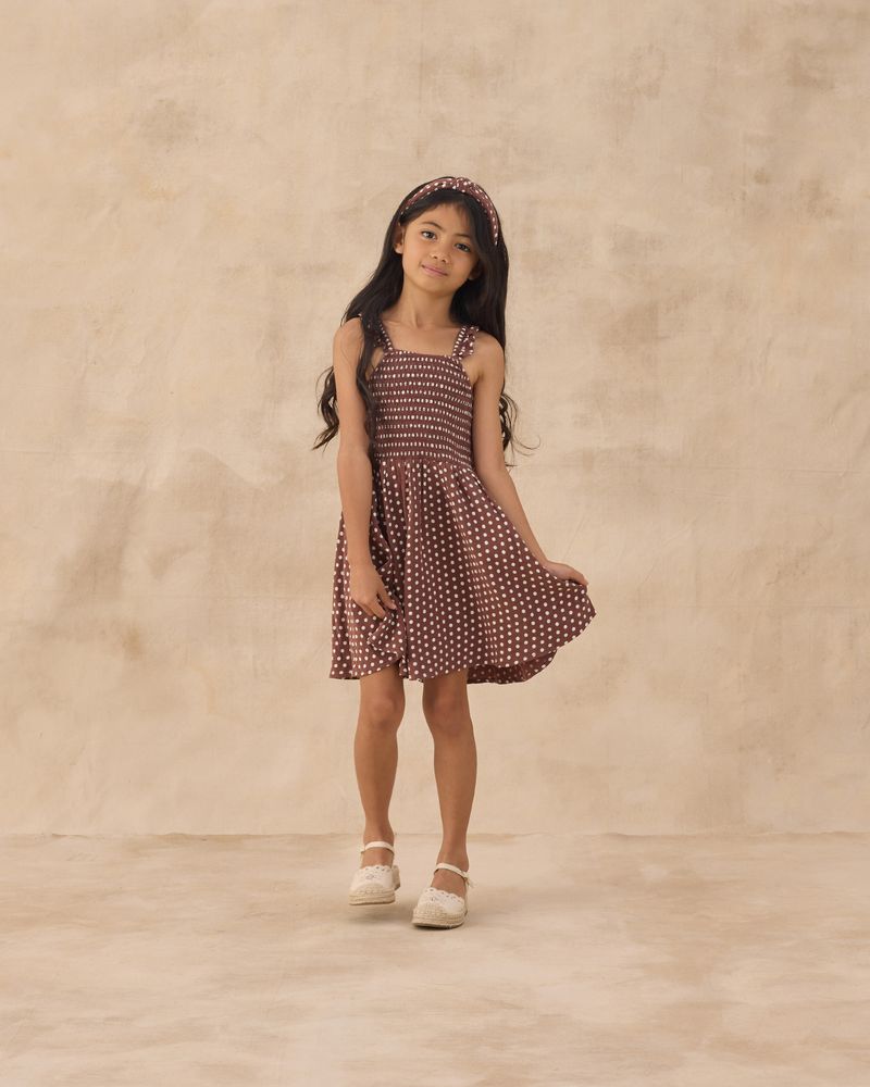 LAINEY DRESS | CHOCOLATE POLKA DOT