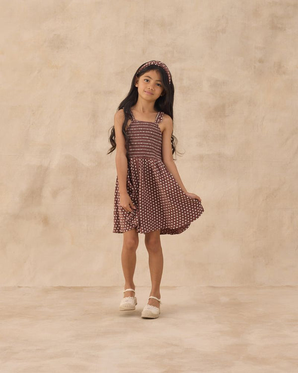 LAINEY DRESS | CHOCOLATE POLKA DOT