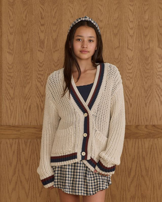 COLLEGIATE CARDIGAN || NATURAL TEEN