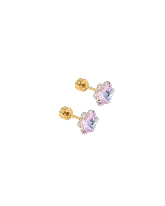 Screwback Stud Earrings Lux | Candy Flower Lilac