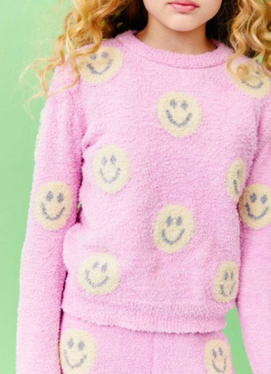 Pinky Fuzzy Smiley Emoji Set