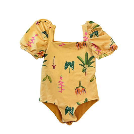 Bubble One-Piece | Yellow Jungle