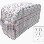 Stowaway Toiletry Bag || Class Plaid Red