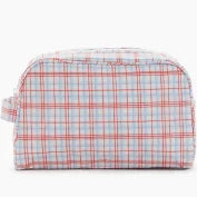 Stowaway Toiletry Bag || Class Plaid Red
