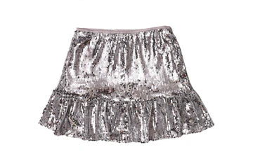 Sequin Skirt | Silver