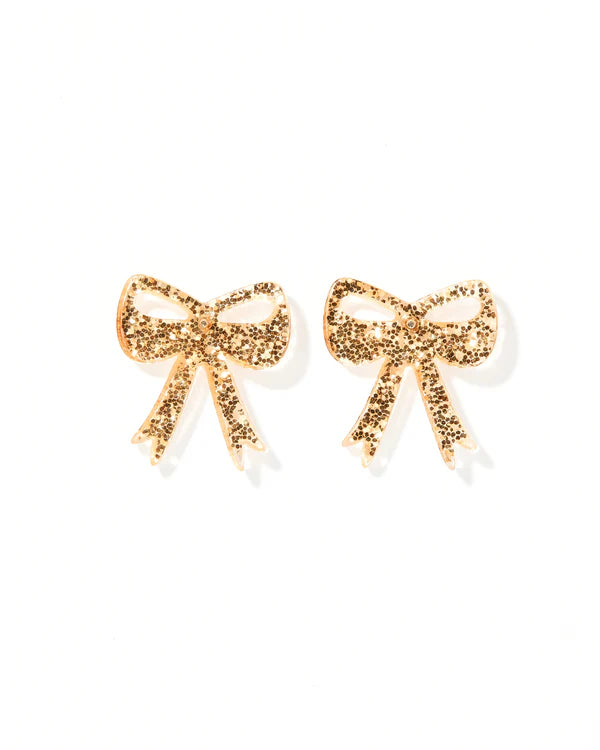 Sophia Earrings - Gold Glitter