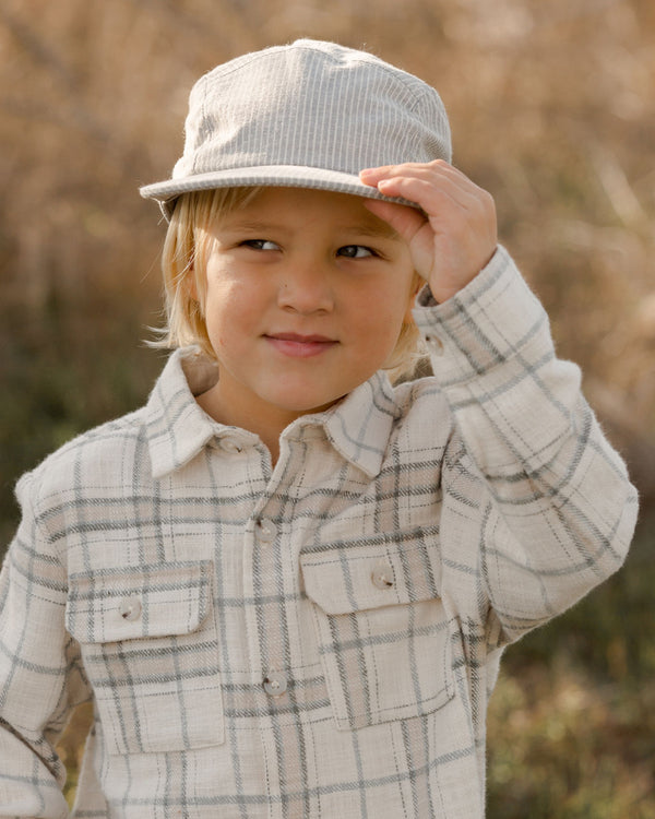 COLLARED LONG SLEEVE SHIRT || RUSTIC PLAID