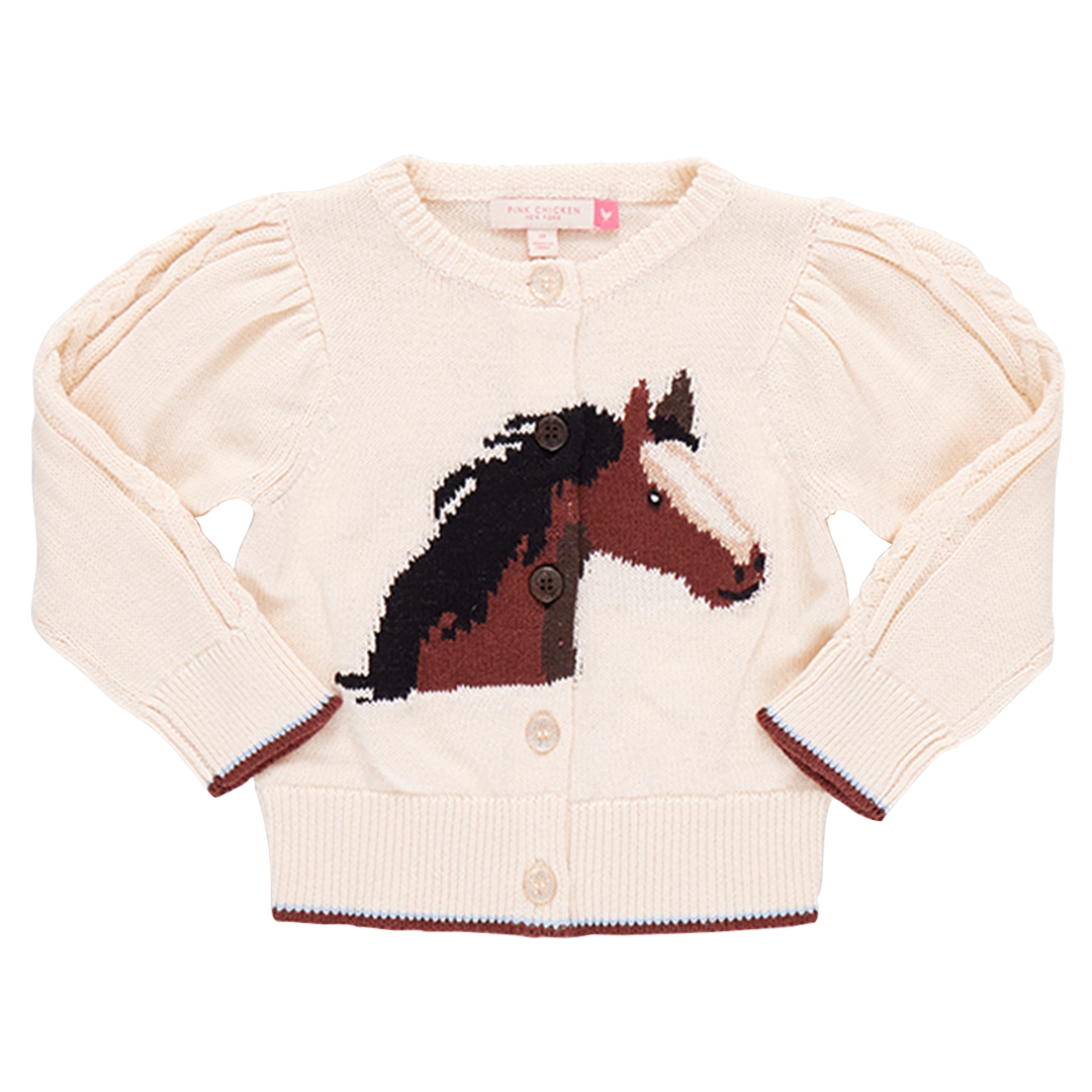 Girls Cable Constance Sweater | Wild Horse