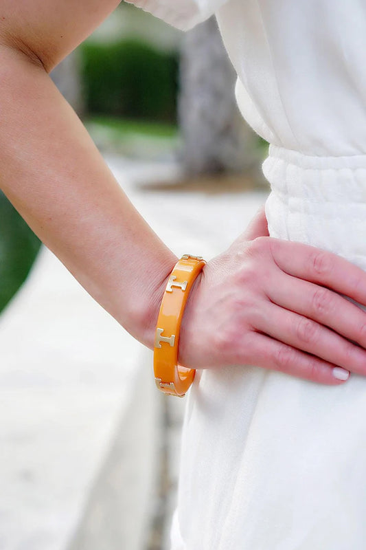 Tennessee Volunteers Resin Logo Bangle | Orange