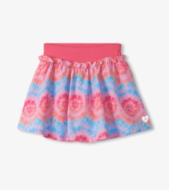 Starburst Tie Dye Ruffle Skort