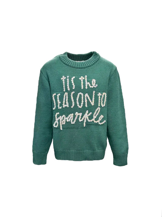 Tis The Season to Sparkle Crystal Sweater