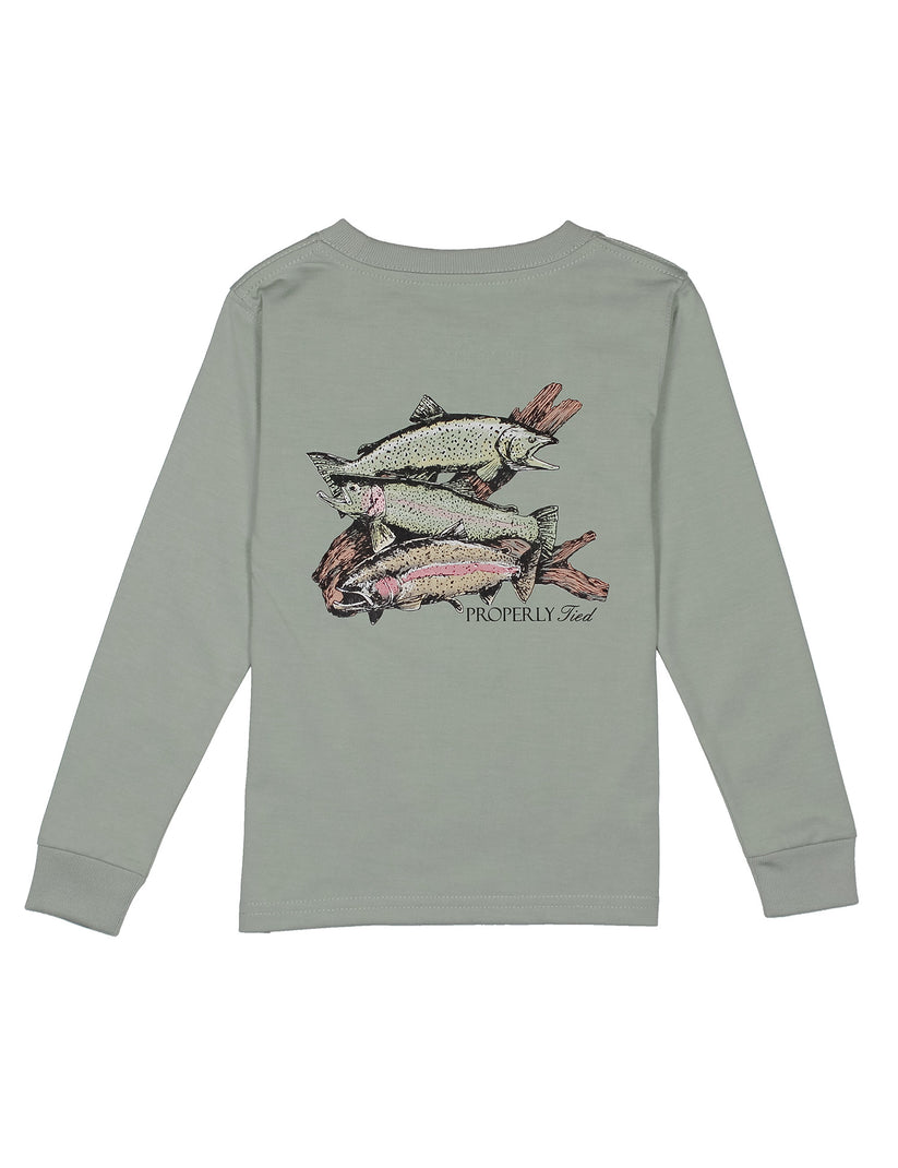 Boys Trout Trio LS | Chrome Grey