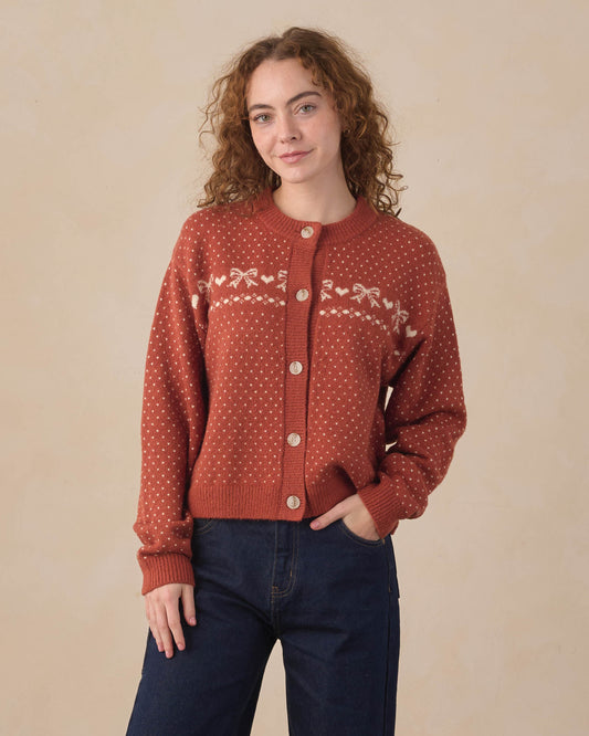 WOMEN'S JUNIPER CARDIGAN || RUBY