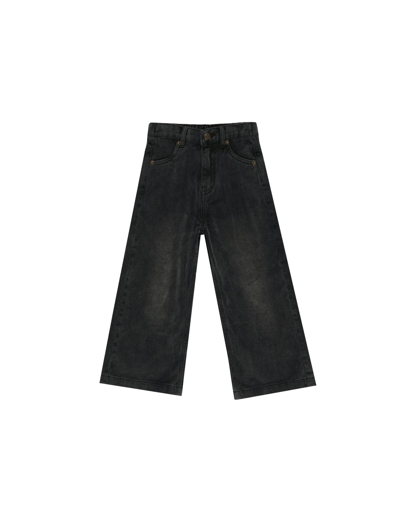 STRAIGHT LEG PANT || WASHED BLACK