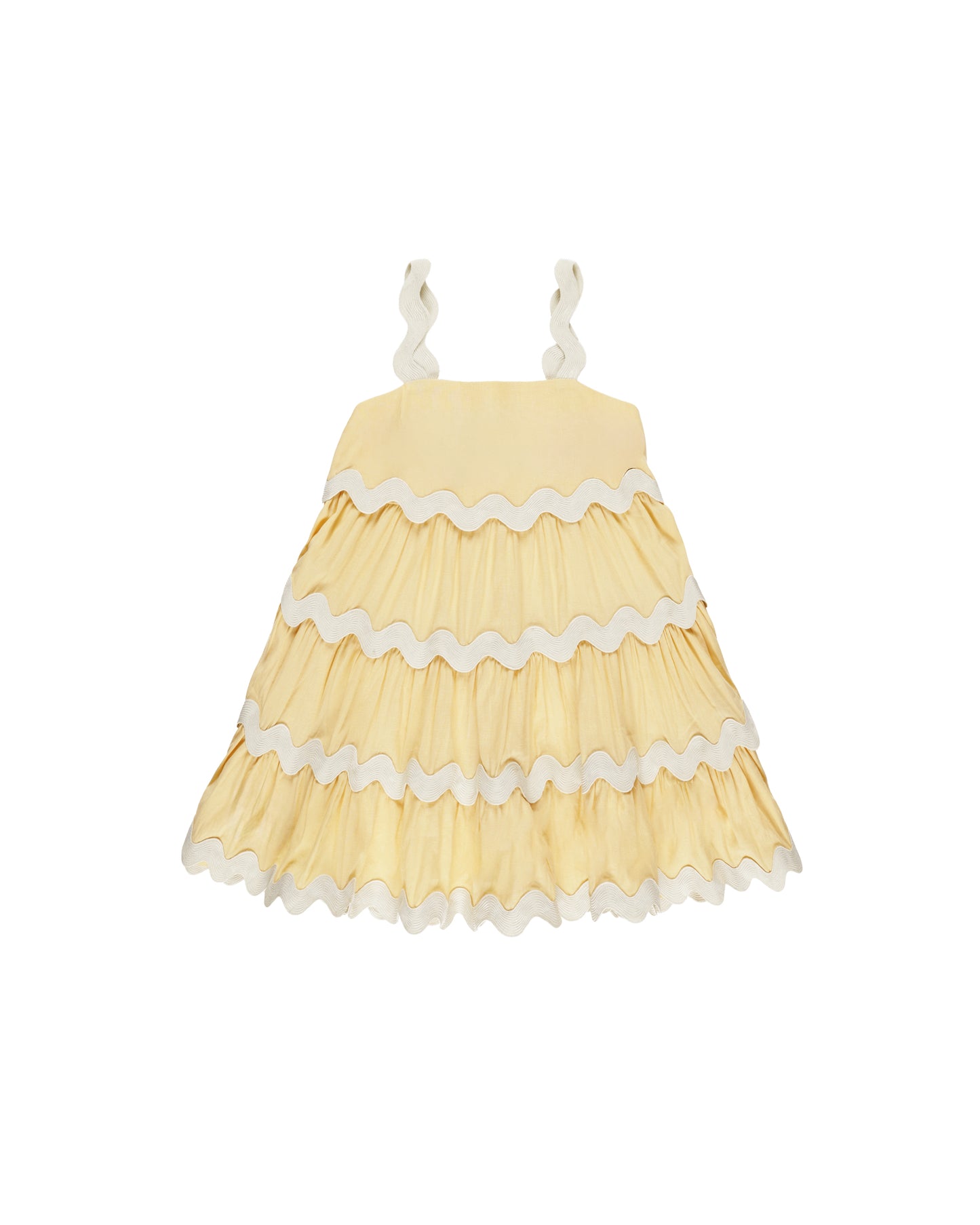 RIC RAC DRESS || YELLOW