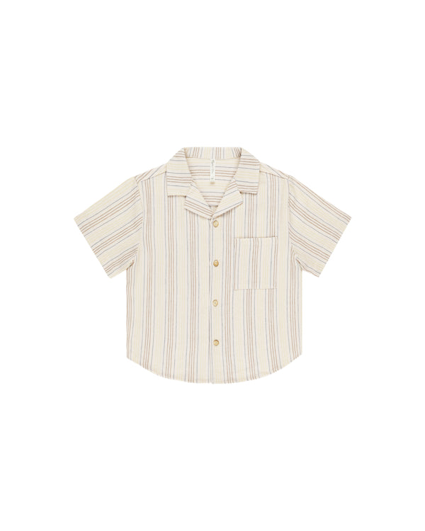 LAPEL COLLAR SHIRT || SUMMER STRIPE