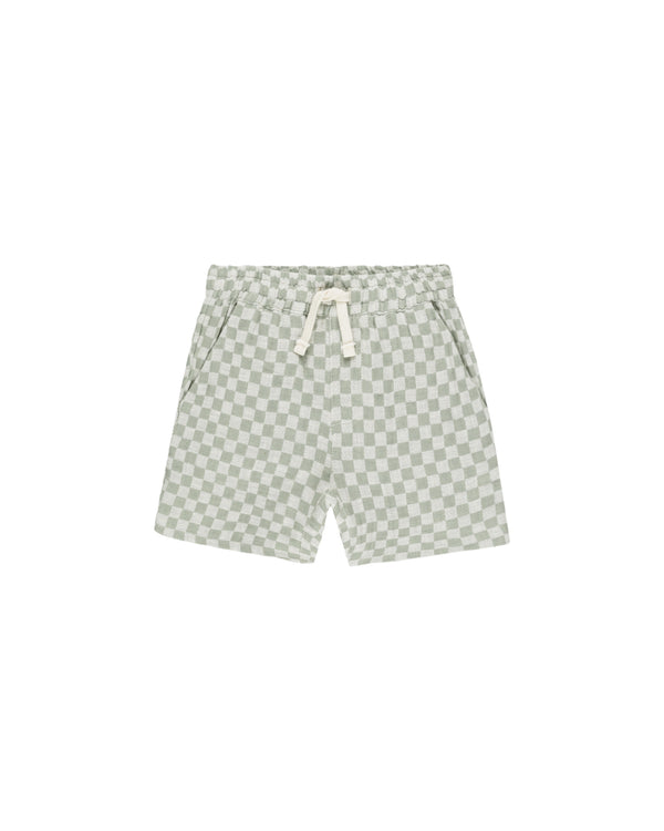 BERMUDA SHORT || SAGE CHECK