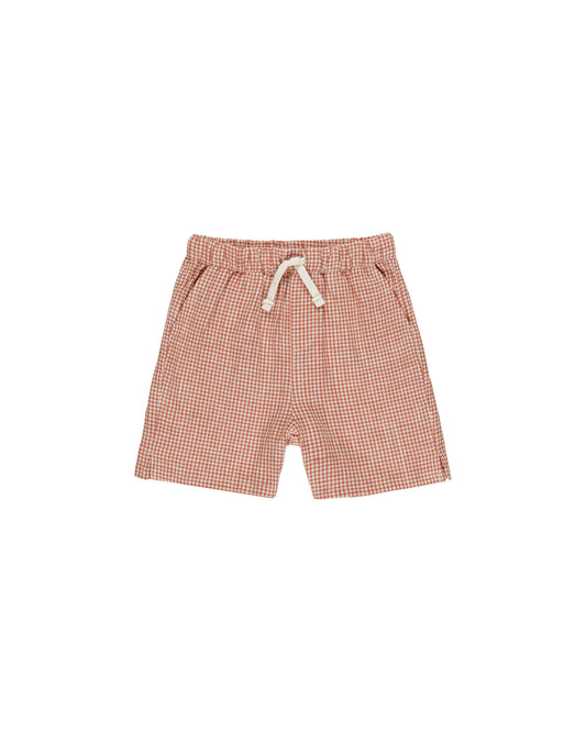 PERRY SHORT || POPPY GINGHAM