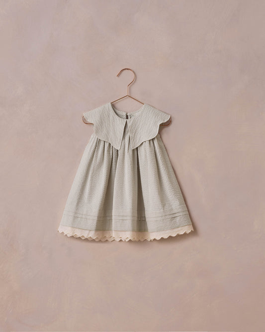 FLORENCE DRESS | SAGE STRIPE