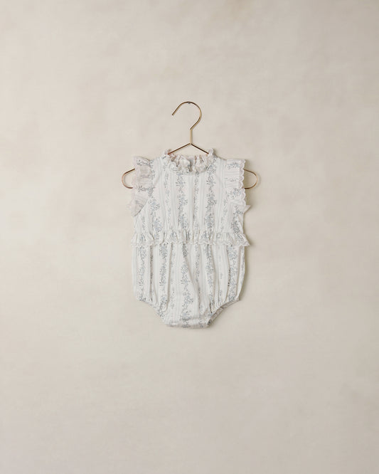 ALICE ROMPER || FRENCH FLORAL STRIPE