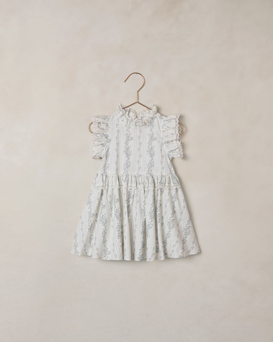 ALICE DRESS || FRENCH FLORAL STRIPE