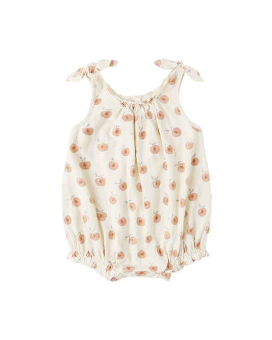 SHOULDER TIE BUBBLE || PEACHES