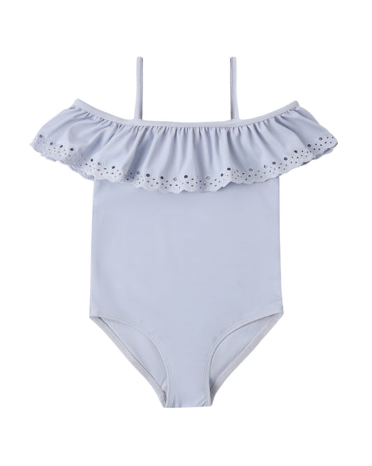 OFF-THE-SHOULDER ONE-PIECE || PERIWINKLE