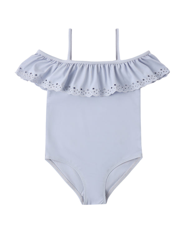 OFF-THE-SHOULDER ONE-PIECE || PERIWINKLE