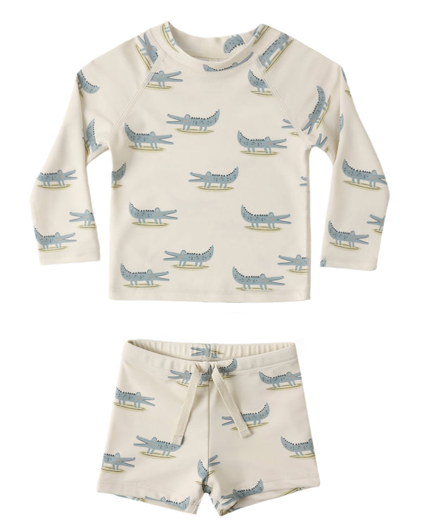 BOYS RASHGUARD SET || ALLIGATORS