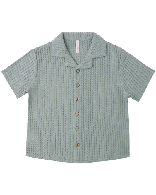LAPEL COLLAR SHIRT || SEA GREEN