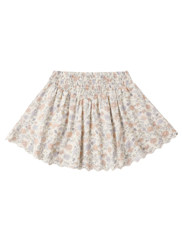 SMOCKED V MINI SKIRT || BLOOM