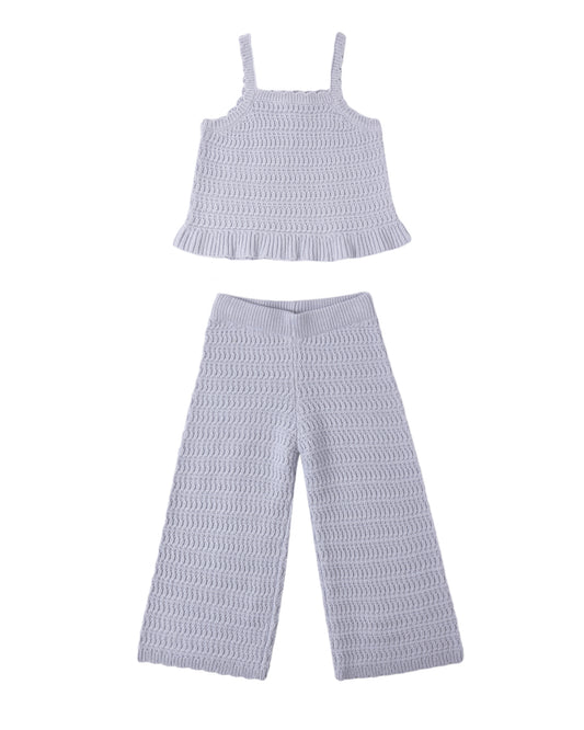 MARI KNIT SET || PERIWINKLE