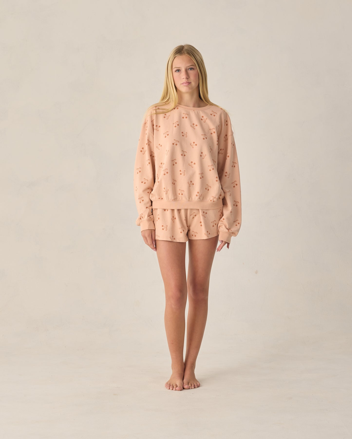 TEEN SUMMER TERRY SET || CHERRY BOWS