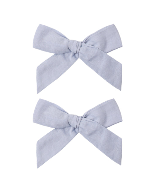 BOWS, SET OF 2 || PERIWINKLE