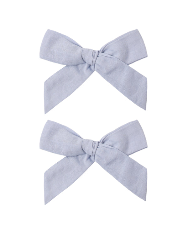 BOWS, SET OF 2 || PERIWINKLE