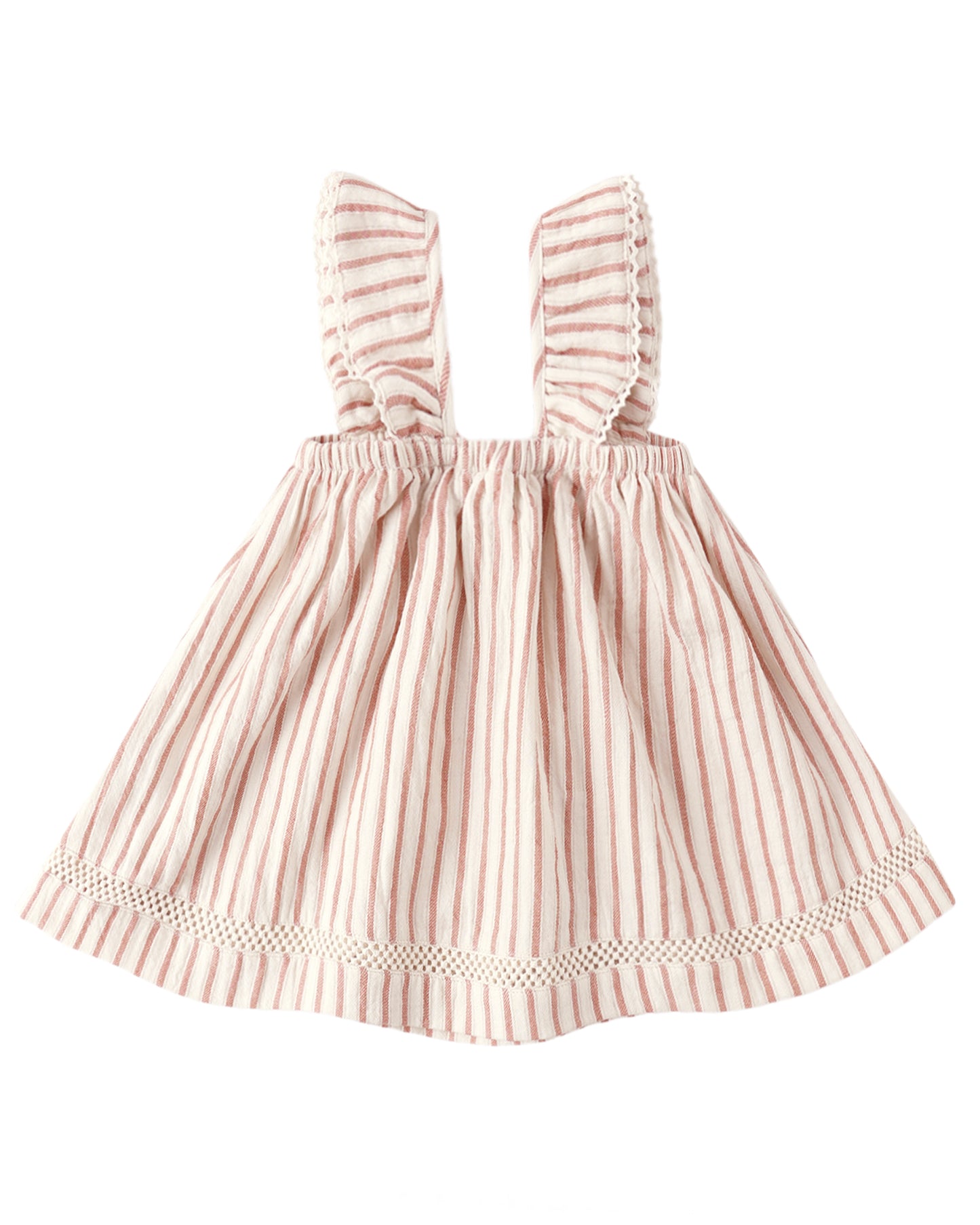 RUFFLE TANK DRESS || VINTAGE STRIPE