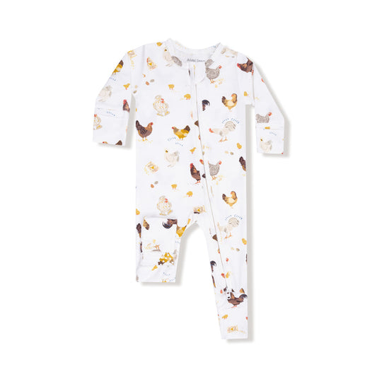 Collector Chickens | Unisex | 2 Way Zipper Romper