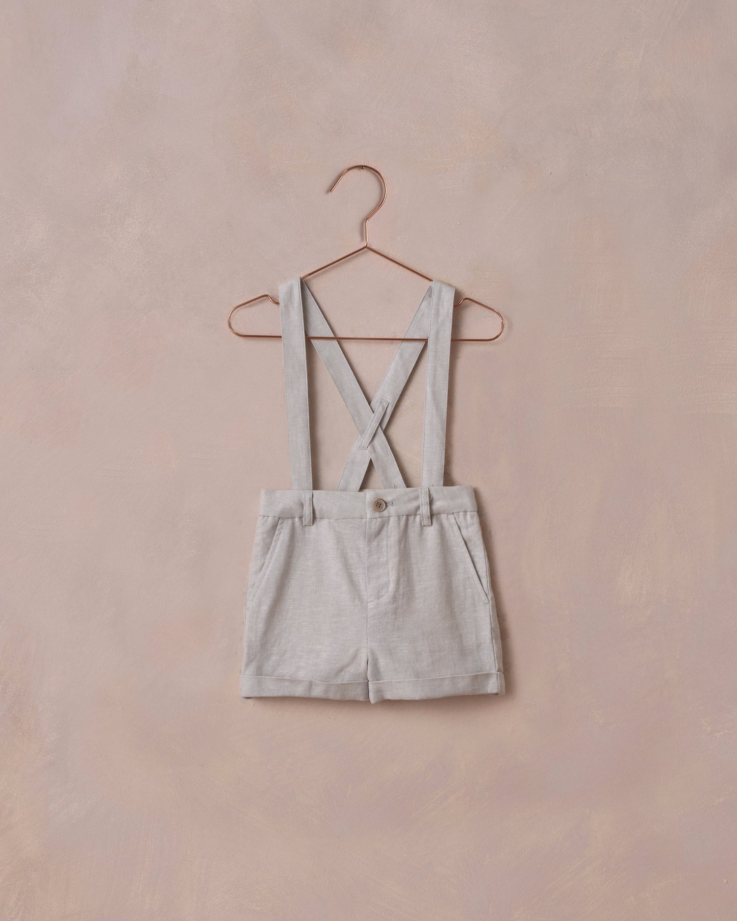 SUSPENDER SHORT | POWDER BLUE