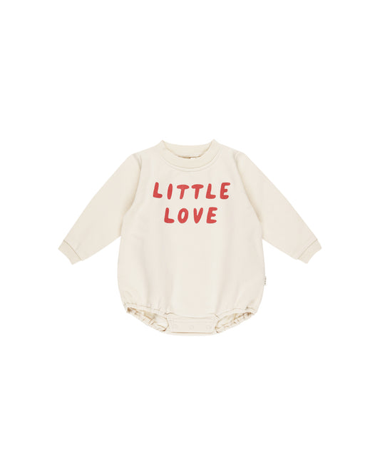 CREWNECK BUBBLE ROMPER || LITTLE LOVE