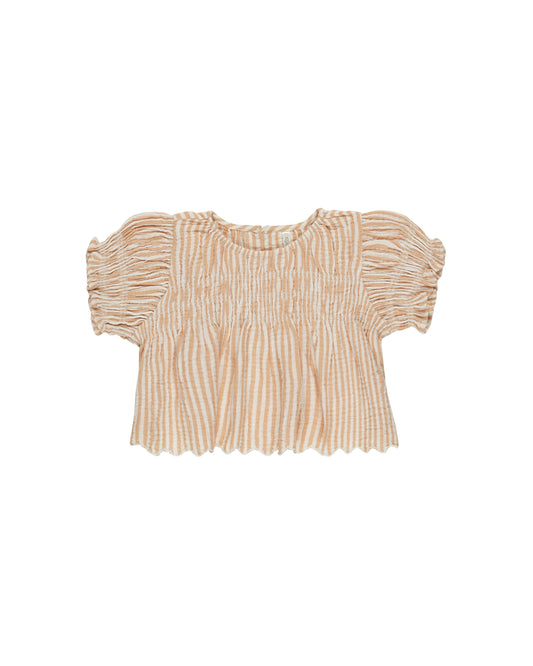 COLETTE TOP || GRAPEFRUIT STRIPE