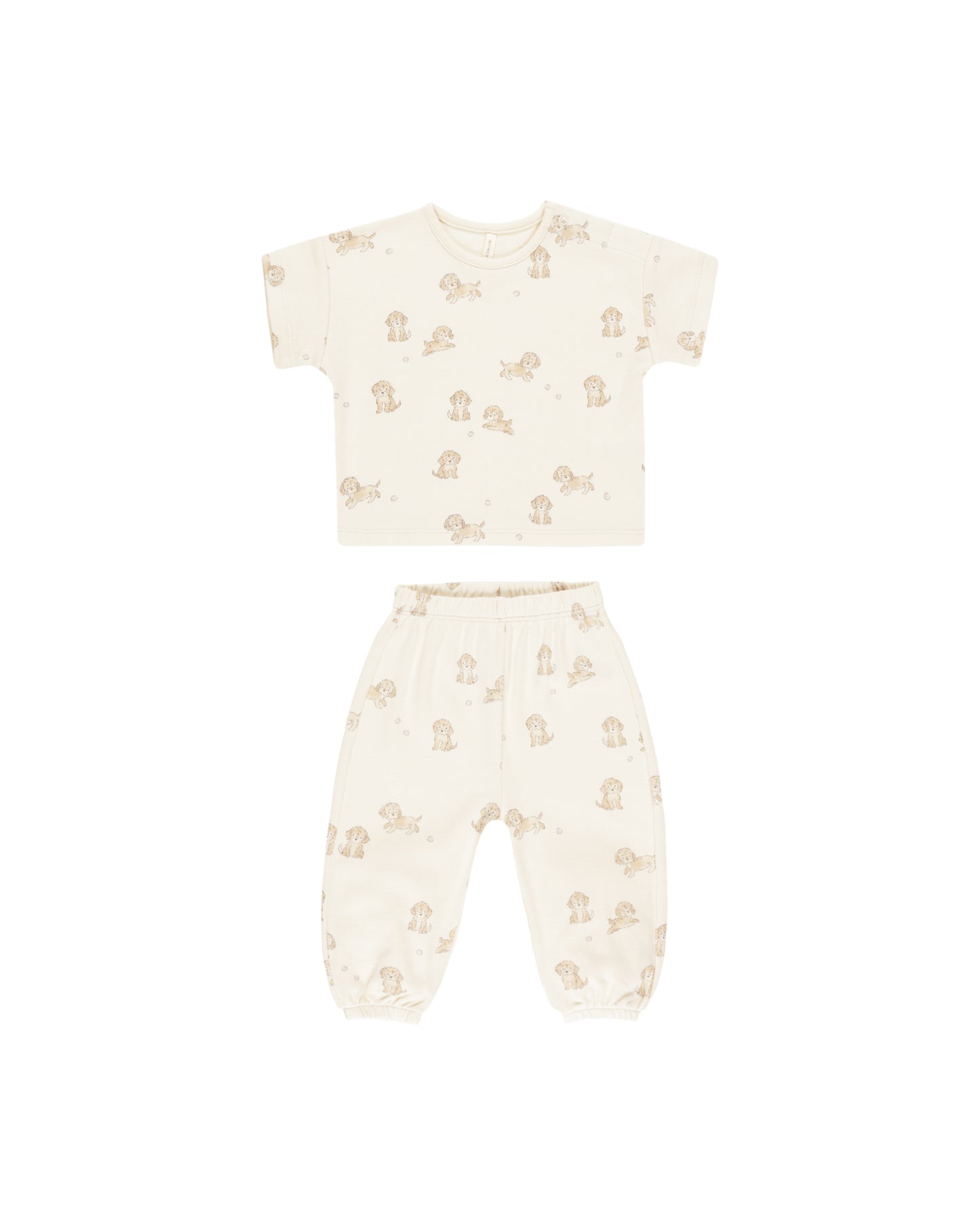 JERSEY TEE + PANT SET || PUPPIES